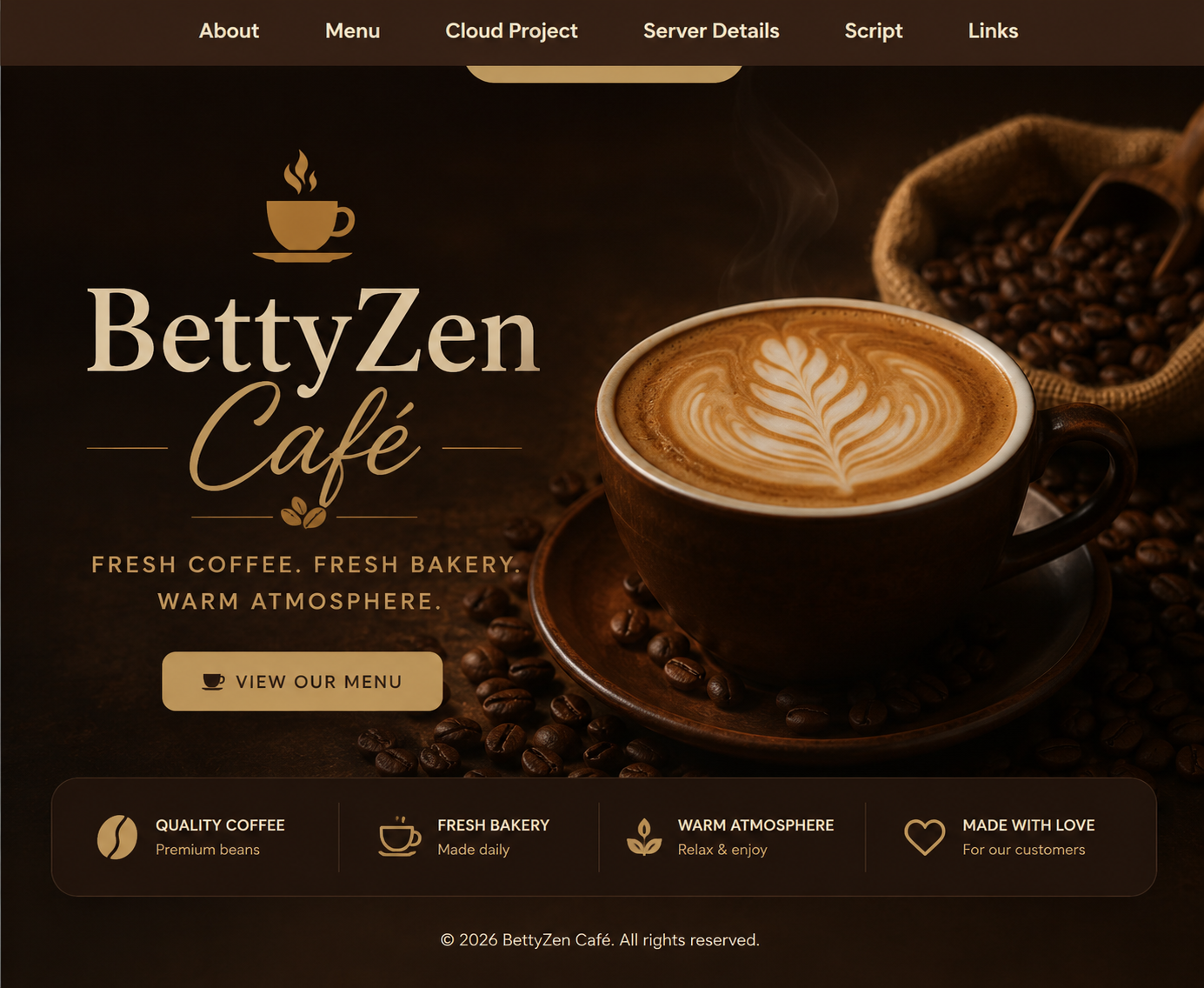 BettyZen Café Banner
